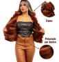 Imagem de Jaqueta Feminina Bobojaco De Pelucia Puffer Com Capuz