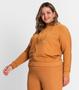 Imagem de Jaqueta Feminina Com Capuz Plus Size Secret Glam Marrom