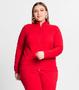 Imagem de Jaqueta Feminina Em Moletom Plus Size Rovitex Vermelho