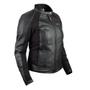 Imagem de Jaqueta Feminina Moto Texx Storm Lady Couro Preto tamanho  Xl