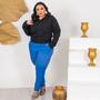 Imagem de Jaqueta Feminina Plus Size Botão Encapado Tendência Da Moda