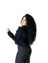 Jaqueta feminina slim preta laycra - BERILO JEANS Imagem de Jaqueta feminina slim preta laycra