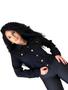 Jaqueta feminina slim preta laycra - BERILO JEANS Imagem de Jaqueta feminina slim preta laycra