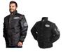 Imagem de Jaqueta Frio Inverno Refletiva Original Cr Califórnia Racing Preta Manga Removível Motoboy + Capuz Touca Ninja + Luva X11 Fit Touch Screen