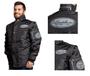 Imagem de Jaqueta Frio Inverno Refletiva Original Cr Califórnia Racing Preta Manga Removível Motoboy + Capuz Touca Ninja + Luva X11 Fit Touch Screen