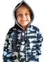 Imagem de Jaqueta Infantil Menino Com Touca Camuflada Tricot Premium