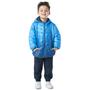 Imagem de Jaqueta Infantil Menino Nylon Acolchoado Capuz Inverno Azul