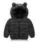 Imagem de Jaqueta Infantil Puffer Casaco Capuz Bobojaco 2 a 3 anos Preto