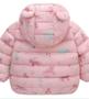 Imagem de Jaqueta Infantil Puffer Casaco Capuz Bobojaco Rosa 2 a 3 anos