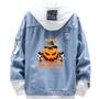 Imagem de Jaqueta jeans estilo moda Halloween Mickey Pumpkin Lantern