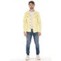 Imagem de Jaqueta  Masculina Casual Slim  Moda Básica  Amarelo Claro