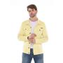 Imagem de Jaqueta  Masculina Casual Slim  Moda Básica  Amarelo Claro