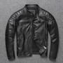 Imagem de Jaqueta Masculina Couro Bovino Estilo Motoqueiro Biker