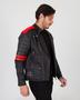 Imagem de Jaqueta Masculina De Couro 100% Verdadeiro Premium Slin BIKER