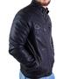 Imagem de Jaqueta Masculina Elegante Moderna Resistente Preta Motoqueiro Frio Slim Fit