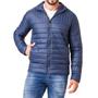 Imagem de Jaqueta Masculina Puffer Nylon com Ziper Azul Marinho