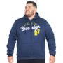 Imagem de Jaqueta Moletom Masculina Plus Size Peluciada Capuz Brooklyn