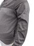Imagem de Jaqueta Moletom Masculina Plus size SEM capuz 20018 com bolsos laterais e grandes bolsos internos,
