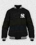 Imagem de Jaqueta New York Ny Moletom College Bordado Blusa Yankees  Preto e Branco  Preto / Branco 