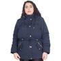 Imagem de Jaqueta Parka Feminina Nylon Plus Size Peluciada Capuz