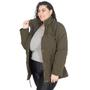 Imagem de Jaqueta Parka Feminina Nylon Plus Size Peluciada Capuz