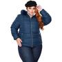 Imagem de Jaqueta Plus Size 2 Em 1 Casaco Dupla Face Blusa Frio Nylon Teddy C/ Capuz 