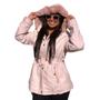 Imagem de Jaqueta Plus Size Feminina Forrada parka Pele inverno frio linda G1 G2 G3 G4 moda plussize