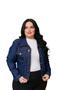 Imagem de Jaqueta plus size jeans lycra amaciado