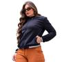 Imagem de Jaqueta Preta Feminina Bomber BlusadeFrio com Ziper Inverno