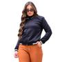 Imagem de Jaqueta Preta Feminina Bomber BlusadeFrio com Ziper Inverno