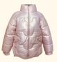 Imagem de Jaqueta Puffer Cropped Metalizada Forrada Feminina Inverno