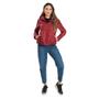 Imagem de Jaqueta Puffer Fem Rovitex Endless Capuz Matelassê Vermelho Merlot E14628-1777