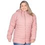 Imagem de Jaqueta Puffer Feminina Nylon Plus Size Peluciada Com Ribana