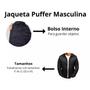 Imagem de Jaqueta Puffer Masculina Bobojaco com Capuz Removível Impermeável Blusa De Frio