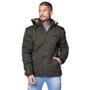 Imagem de Jaqueta Puffer Masculina Gangster com Capuz Verde Escuro