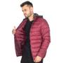 Imagem de Jaqueta Puffer Nylon Masculina Capuz De Moletom Punho Bolsos