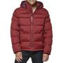 Imagem de Jaqueta Tommy Hilfiger masculina com capuz New Matte Red