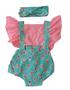 Imagem de Jardineira Body Romper Bebe Menina Cupkcake  Baby