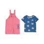 Imagem de Jardineira e Blusa Infantil Meninas Malwee Ref. 101886