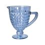 Imagem de Jarra 1 litro de vidro azul bico de jaca Roman Bon Gourmet - 35442