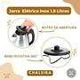 Imagem de Jarra Bule Chaleira Eletrica Inox 1,8 Lts Agua Segura Ferve Rapido Economica Desligamento Automatico
