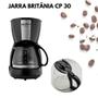 Imagem de Jarra De Cafeteira Britânia Modelos  Cp30 Inox  Vidro Preto Original   