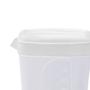 Imagem de Jarra de Plástico Retangular 2L p/ Servir Água Suco Refrigerantes Refresco c/ Tampa e Medidor BPA Free Elegante Moderna