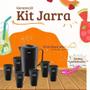 Imagem de Jarra De Suco/agua 2l + 6 Copos 300ml 5 Cores - Cozinha Uz