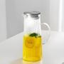 Imagem de Jarra De Vidro Acqua Com Tampa Inox Alça Suco Água Bebidas