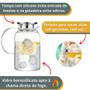 Imagem de Jarra de Vidro Borossilicato Resistente Com Tampa Inox 1,8l