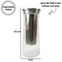 Imagem de Jarra de vidro com infusor em inox 550 ml