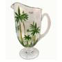 Imagem de Jarra de Vidro Cristal Palmeiras Palm Tree Handpaint Wolff 1,5l