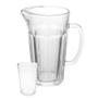 Imagem de Jarra De Vidro Marrakesh Com 4 Copos Verão Água Suco 1200ml
