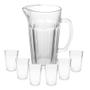 Imagem de Jarra De Vidro Marrakesh Com 6 Copos Verão Água Suco 1200ml